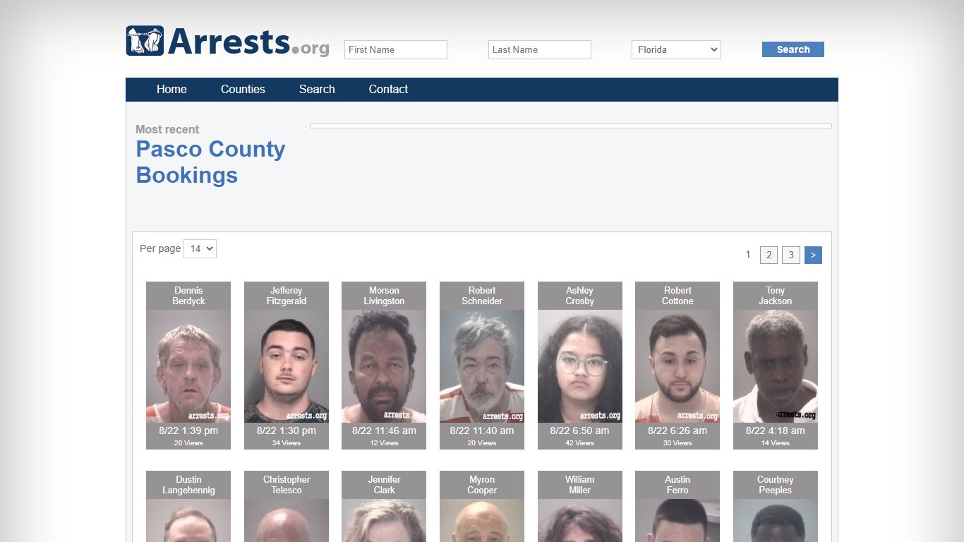 Pasco County Arrests and Inmate Search